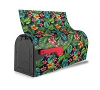 Copertura magnetica per cassetta delle lettere con stampa di piante tropicali, impermeabile, decorazione per la casa