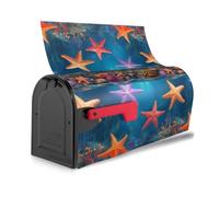Copertura magnetica per cassetta delle lettere con stampa di stelle marine e corallo, impermeabile, decorazione per la casa
