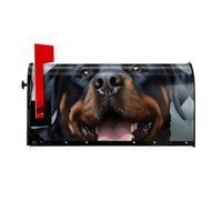 Copertura magnetica per cassetta delle lettere con testa di Rottweiler, dimensioni standard 53,3 x 45,7 cm, copertura magnetica per cassetta delle lettere, decorazioni per la casa e il giardino