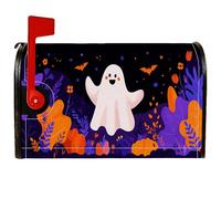 Copertura magnetica per cassetta delle lettere fantasma, fantasiosi pipistrelli di Halloween, decorazione per la casa e il giardino, 53 x 64 cm
