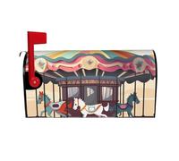 Copertura magnetica per cassetta postale a carosello di dimensioni standard, 53,3 x 45,7 cm, copertura per cassetta delle lettere primaverile ed estate, copertura per cassetta postale di benvenuto