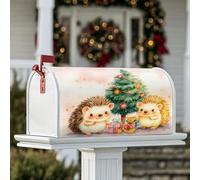 Copertura magnetica per cassetta postale a forma di riccio, ideale come regalo per albero di Natale, verde, protezione per la decorazione del prato, 45,7 x 53,3 cm