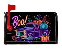 Copertura magnetica per cassetta postale a forma di zucca, decorazione arancione per cassetta delle lettere di Halloween, 53 x 65,5 cm