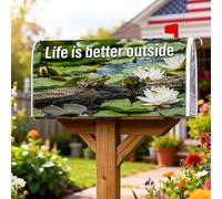 Copertura magnetica per cassetta postale anfibia, decorazione per giardino, cortile, 45,7 x 53,3 cm