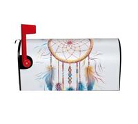 Copertura magnetica per cassetta postale con acchiappasogni ad acquerello, dimensioni standard 64,8 x 53,3 cm, copertura per cassetta delle lettere primaverile estiva per la decorazione di casa