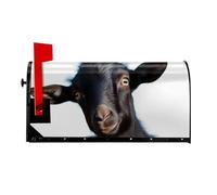 Copertura magnetica per cassetta postale con animali di capra nera, dimensioni standard 53,3 x 45,7 cm, copertura magnetica per cassetta delle lettere, decorazioni per la casa e il giardino