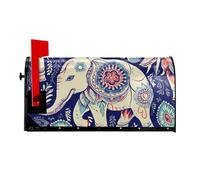 Copertura magnetica per cassetta postale con elefante, dimensioni standard 64,8 x 53,3 cm, copertura magnetica per cassetta delle lettere, decorazioni per la casa e il giardino