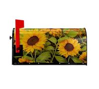 Copertura magnetica per cassetta postale con fiore di sole, dimensioni standard 64,8 x 53,3 cm, copertura magnetica per cassetta postale, decorazione per la casa e il giardino