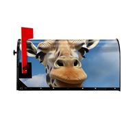 Copertura magnetica per cassetta postale con giraffa divertente, dimensioni standard, 53,3 x 45,7 cm, copertura magnetica per cassetta postale, decorazione per la casa e il giardino