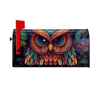 Copertura magnetica per cassetta postale con motivo a gufo, dimensioni standard, 53,3 x 45,7 cm, copertura magnetica per cassetta postale, decorazione per la casa e il giardino