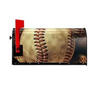 Copertura magnetica per cassetta postale con palline da baseball americane, dimensioni standard 64,8 x 53,3 cm, copertura magnetica per cassetta delle lettere, decorazioni per la casa e il giardino