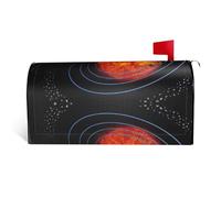 Copertura magnetica per cassetta postale con stampa del sistema solare dello spazio esterno, resistente ed elegante, impermeabile, facile da installare per tutte le stagioni