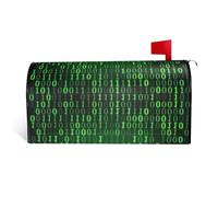 Copertura magnetica per cassetta postale con stampa dell'era hacker, durevole ed elegante, impermeabile, facile da installare per tutte le stagioni