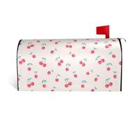 Copertura magnetica per cassetta postale con stampa di ciliegie rosse, durevole ed elegante, impermeabile, facile da installare per tutte le stagioni