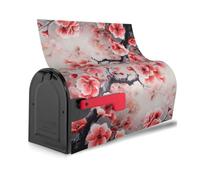 Copertura magnetica per cassetta postale con stampa di fiori di ciliegio giapponesi, riutilizzabile, impermeabile, per identificare facilmente le cassette postali