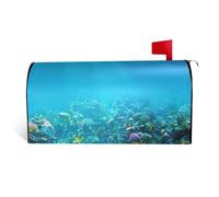 Copertura magnetica per cassetta postale con stampa di fondali marini subacquei, resistente ed elegante, impermeabile, facile da installare per tutte le stagioni