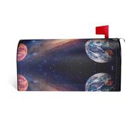 Copertura magnetica per cassetta postale con stampa di galassia e universo, resistente, elegante, impermeabile, facile da installare per tutte le stagioni