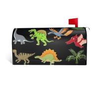 Copertura magnetica per cassetta postale con stampa di immagini di dinosauri, resistente ed elegante, impermeabile, facile da installare per tutte le stagioni