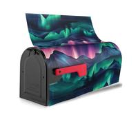 Copertura magnetica per cassetta postale con stampa di luci del nord alla moda, impermeabile, facile installazione