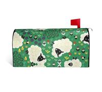 Copertura magnetica per cassetta postale con stampa di pecore carine, durevole ed elegante, impermeabile, facile da installare per tutte le stagioni