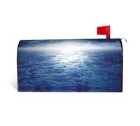 Copertura magnetica per cassetta postale con stampa di stelle cadenti e luna, resistente ed elegante, impermeabile, facile da installare per tutte le stagioni