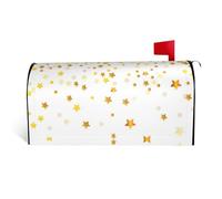 Copertura magnetica per cassetta postale con stampa di stelle e pois, resistente ed elegante, impermeabile, facile da installare per tutte le stagioni