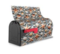Copertura magnetica per cassetta postale con stampa di stelle marine, impermeabile, unica, facile installazione