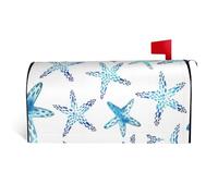Copertura magnetica per cassetta postale con stampa di stelle marine, resistente ed elegante, impermeabile, facile da installare per tutte le stagioni