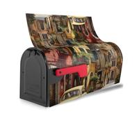 Copertura magnetica per cassetta postale con stampa di strada italiana, impermeabile, decorazione per la casa