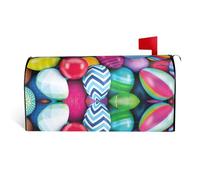 Copertura magnetica per cassetta postale con stampa di uova di Pasqua, resistente ed elegante, impermeabile, facile da installare per tutte le stagioni