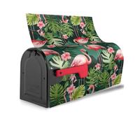 Copertura magnetica per cassetta postale con stampa fenicottero rosa alla moda, impermeabile, facile installazione