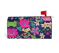 Copertura magnetica per cassetta postale con stampa floreale, resistente ed elegante, impermeabile, facile da installare per tutte le stagioni