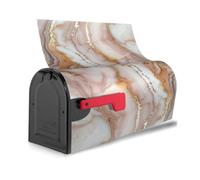 Copertura magnetica per cassetta postale con stampa marmorizzata in oro rosa, impermeabile, facile installazione