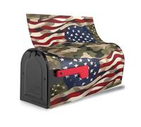 Copertura magnetica per cassetta postale con stampa mimetica con bandiera americana, impermeabile, facile installazione