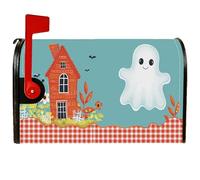 Copertura magnetica per cassetta postale fantasma, decorazione per cassetta delle lettere di Halloween, decorazione per la casa e il giardino, 53 x 64 cm