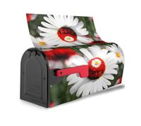 Copertura magnetica per cassetta postale impermeabile decorativa con stampa di margherite bianche e fiori