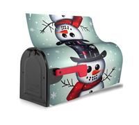 Copertura magnetica per cassetta postale impermeabile decorativa con stampa di pupazzo di neve di Natale carino decorazione per la casa