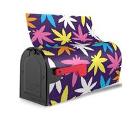 Copertura magnetica per cassetta postale impermeabile riutilizzabile con stampa di erbacce colorate luminose per identificare facilmente le cassette postali