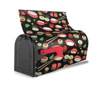 Copertura magnetica per cassetta postale impermeabile riutilizzabile con stampa di gamberetti per sushi giapponesi per identificare le cassette postali