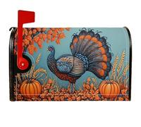 Copertura magnetica per cassetta postale in Turchia, copertura per cassetta postale per il Ringraziamento, decorazione per esterni e cortile, 45,7 x 53,7 cm