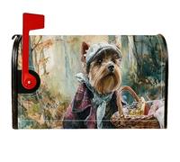 Copertura magnetica per cassetta postale per cani, fantasiosa copertura per cassetta della posta rustica, per la casa e il giardino, 53 x 64 cm