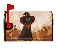 Copertura magnetica per cassetta postale per cani, fantasiosa copertura per cassetta delle lettere rustica con zucche autunnali, per esterni, giardino, cortile, decorazione da 53 x 64 cm