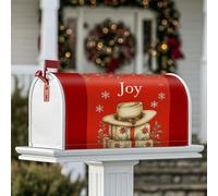 Copertura magnetica per cassetta postale, per scatole regalo natalizie, fiori, decorazione per cassetta postale rossa, per decorazione da cortile, 45,7 x 53,7 cm