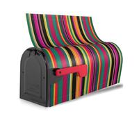 Copertura magnetica per cassetta postale riutilizzabile impermeabile con stampa a righe colorate arcobaleno per una facile identificazione delle cassette postali