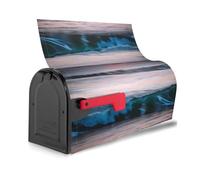 Copertura magnetica per cassetta postale riutilizzabile impermeabile con stampa di onde oceaniche e tramonto e alba per identificare facilmente le cassette postali