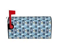 Copertura magnetica per cassette postali con aerei e aviazione, 64,8 x 53,3 cm, copertura magnetica per cassetta postale invernale, copertura per cassetta postale per le vacanze e Natale