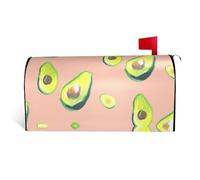 Copertura magnetica per cassette postali con stampa di molte immagini di avocado, durevole ed elegante, impermeabile, facile da installare per tutte le stagioni
