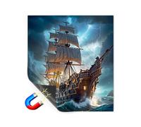 Copertura magnetica per lavastoviglie, 66 x 58,4 cm, impermeabile, con paesaggio paesaggistico, adesivo magnetico, per giardino, foresta, città, faro, cabina, decorativo, per uso domestico (#2)