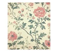 Copertura magnetica per lavastoviglie con rose rosa, beige, per lavastoviglie, pannelli per mobili da cucina, decorazione per casa colonica, 66 x 58 cm