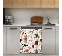 Copertura magnetica per lavastoviglie da caffè, cucina magnetica decorativa pannello magnetico Stiker per frigorifero cucina decorazione porta, 23 "x26"